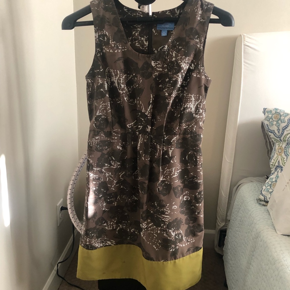 Vera Wang Sleeveless Print Dress